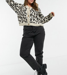 Черные прямые джинсы In The Style Plus x Shaughna-Черный