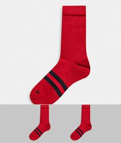 Набор из двух пар красных носков Nike Jordan-Красный