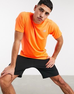 Оранжевая футболка с логотипом New Balance Running Accelerate-Оранжевый