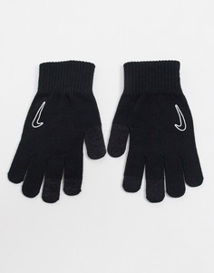Черные трикотажные перчатки Tech 2.0 в стиле унисекс Nike-Черный