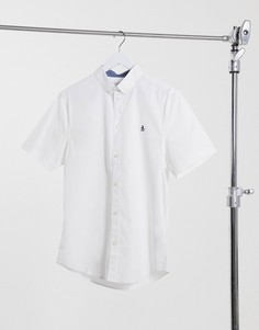 Поплиновая рубашка с короткими рукавами Original Penguin-Белый