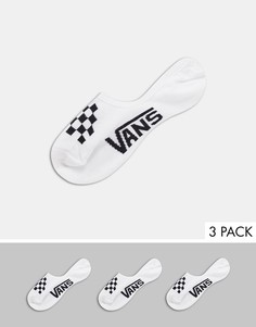 Набор из трех пар белых носков Vans Classic-Белый