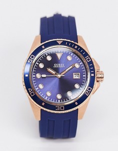 Часы с синим ремешком Guess-Синий