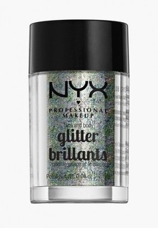 Глиттер Nyx Professional Makeup Face & Body Glitter, оттенок 06, Crystal, 2,5 г