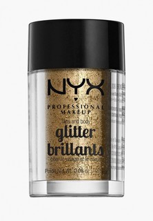 Глиттер Nyx Professional Makeup Face & Body Glitter для лица и тела, оттенок 08, Bronze, 2,5 г