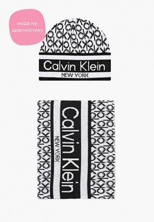 Комплект Calvin Klein шапка и шарф 30х170 см