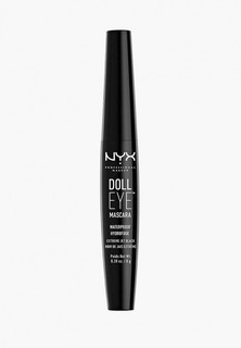 Тушь для ресниц Nyx Professional Makeup Doll Eye Mascara Waterproof Влагостойкая, оттенок 03, Black, 8 г
