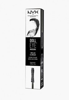 Тушь для ресниц Nyx Professional Makeup Doll Eye Mascara Long Lash, оттенок 01, Black, 8 г