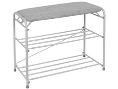 Подставка для обуви ЗМИ 60cm с сиденьем White Silver ПДОсС89БС ZMI