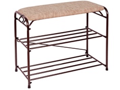 Подставка для обуви ЗМИ 60cm с сиденьем Beige-Copper Antique ПДОсС89БМ ZMI