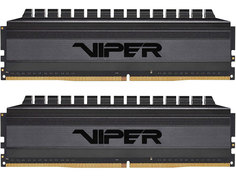 Модуль памяти Patriot Memory Viper Blackout DDR4 DIMM 3600MHz CL18 - 16Gb Kit (2x8Gb) PVB416G360C8K
