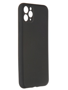 Чехол Pero для APPLE iPhone 11 Pro Max Liquid Silicone Black PCLS-0023-BK ПЕРО