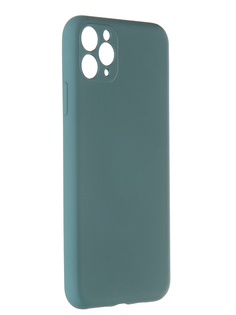 Чехол Pero для APPLE iPhone 11 Pro Max Liquid Silicone Dark Green PCLS-0023-NG ПЕРО