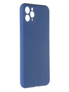 Чехол Pero для APPLE iPhone 11 Pro Max Liquid Silicone Blue PCLS-0023-BL ПЕРО