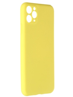 Чехол Pero для APPLE iPhone 11 Pro Max Liquid Silicone Yellow PCLS-0023-YW ПЕРО