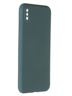 Чехол Pero для APPLE iPhone XS Max Liquid Silicone Dark Green PCLS-0004-NG ПЕРО