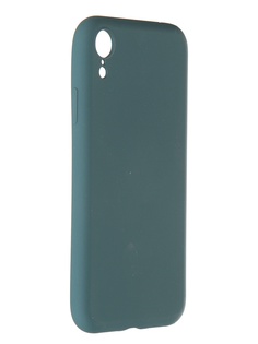 Чехол Pero для APPLE iPhone XR Liquid Silicone Dark Green PCLS-0003-NG ПЕРО