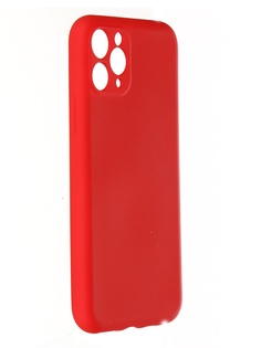 Чехол Pero для APPLE iPhone 11 Pro Liquid Silicone Red PCLS-0021-RD ПЕРО