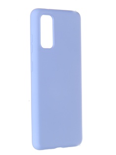 Чехол Pero для Samsung Galaxy S20 Liquid Silicone Light Blue PCLS-0010-LB ПЕРО