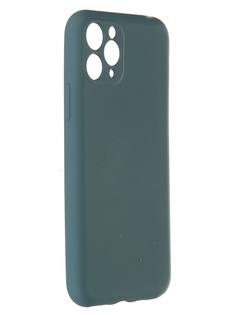 Чехол Pero для APPLE iPhone 11 Pro Liquid Silicone Dark Green PCLS-0021-NG ПЕРО