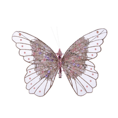 Бабочка декоративная на клипсе Kaemingk 30 см