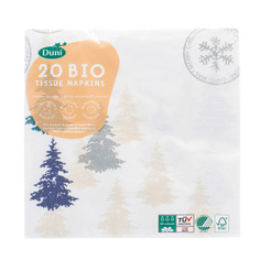 Салфетки 3-сл Duni Postcard Trees 33х33 см