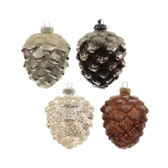 Подвеска декоративная Kaemingk шишка 7х10 см в ассортименте