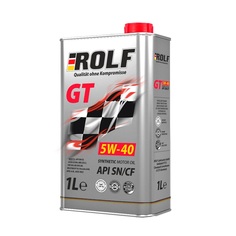 Масло Rolf gt sae 5w-40 api sn/cf 1 л