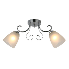 Люстра потолочная J-light WOS 3101/2C E27*2*60W хром/белый