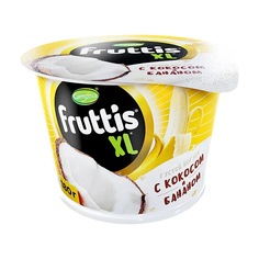 Йогурт Campina Fruttis XL с кокосом и бананом 4,3%, 180 г