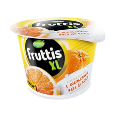 Йогурт Campina Fruttis XL с апельсином и кусочками кокосового желе 4,3%, 180 г