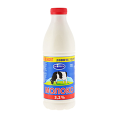 Молоко Экомилк пастеризованное 3,2%, 930 мл