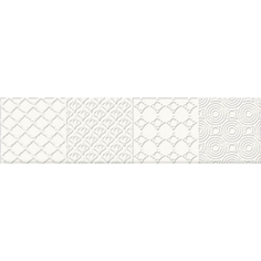 Декор Dual Gres Dolce White 7,3x30 см