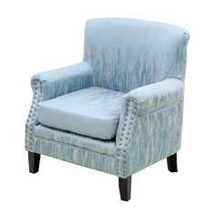 Кресло Deko 70х74х78,5 см с подушками серо-голубой Deco