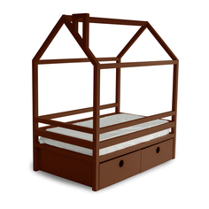 Кровать AS Джина box 80x190 коричневая