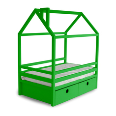 Кровать AS Джина box 80x190 зеленая