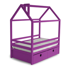 Кровать AS Джина box 80x190 фиолетовая