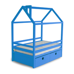 Кровать AS Джина box 80x190 голубая