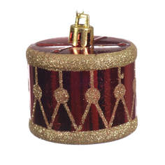 Набор игрушек елочных Kaemingk барабан 4 см 2 шт