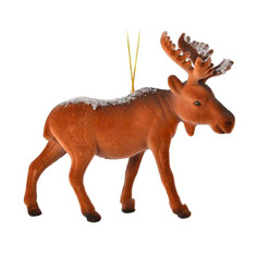 Игрушка елочная Kaemingk лось 4,5x13,5x12 см