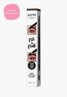 Карандаш для бровей Nyx Professional Makeup Fill & Fluff Eyebrow Pomade Pencil, оттенок 06 Brunette, 0,2 г