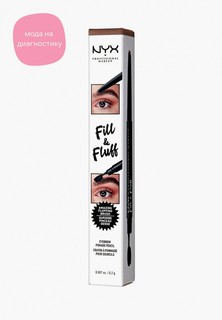 Карандаш для бровей Nyx Professional Makeup Fill & Fluff Eyebrow Pomade Pencil, оттенок 01 Auburn, 0,2 г