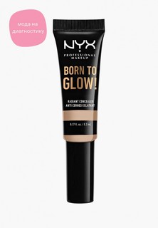 Консилер Nyx Professional Makeup Born To Glow Radiant Concealer с эффектом сияния, оттенок 02 Alabaster, 5,3 мл