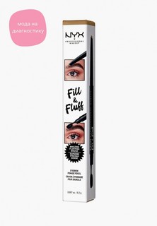 Карандаш для бровей Nyx Professional Makeup Fill & Fluff Eyebrow Pomade Pencil, оттенок 01 Blonde, 0,2 г