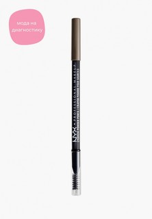 Карандаш для бровей Nyx Professional Makeup Eyebrow Powder Pencil, оттенок 08 Ash Brown, 1 г