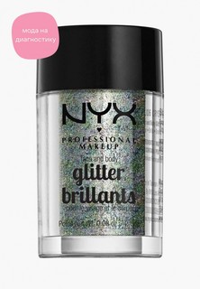 Глиттер Nyx Professional Makeup Face & Body Glitter, оттенок 06, Crystal, 2,5 г