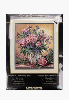 Набор для вышивания Dimensions "Пионы и колокольчики"