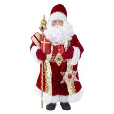 Фигурка Дед Мороз в красном костюме 45,5х13 см Без бренда