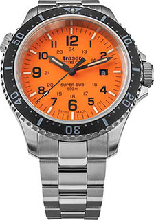 Швейцарские наручные мужские часы Traser TR.109381. Коллекция Diver