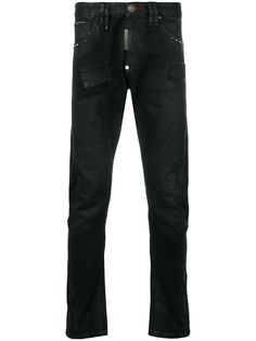 Philipp Plein джинсы с нашивками